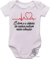 Body Bebê Infantil Enfermagem dom ciência - Foto 2