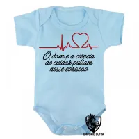 Body Bebê Infantil Enfermagem dom ciência - Foto 3