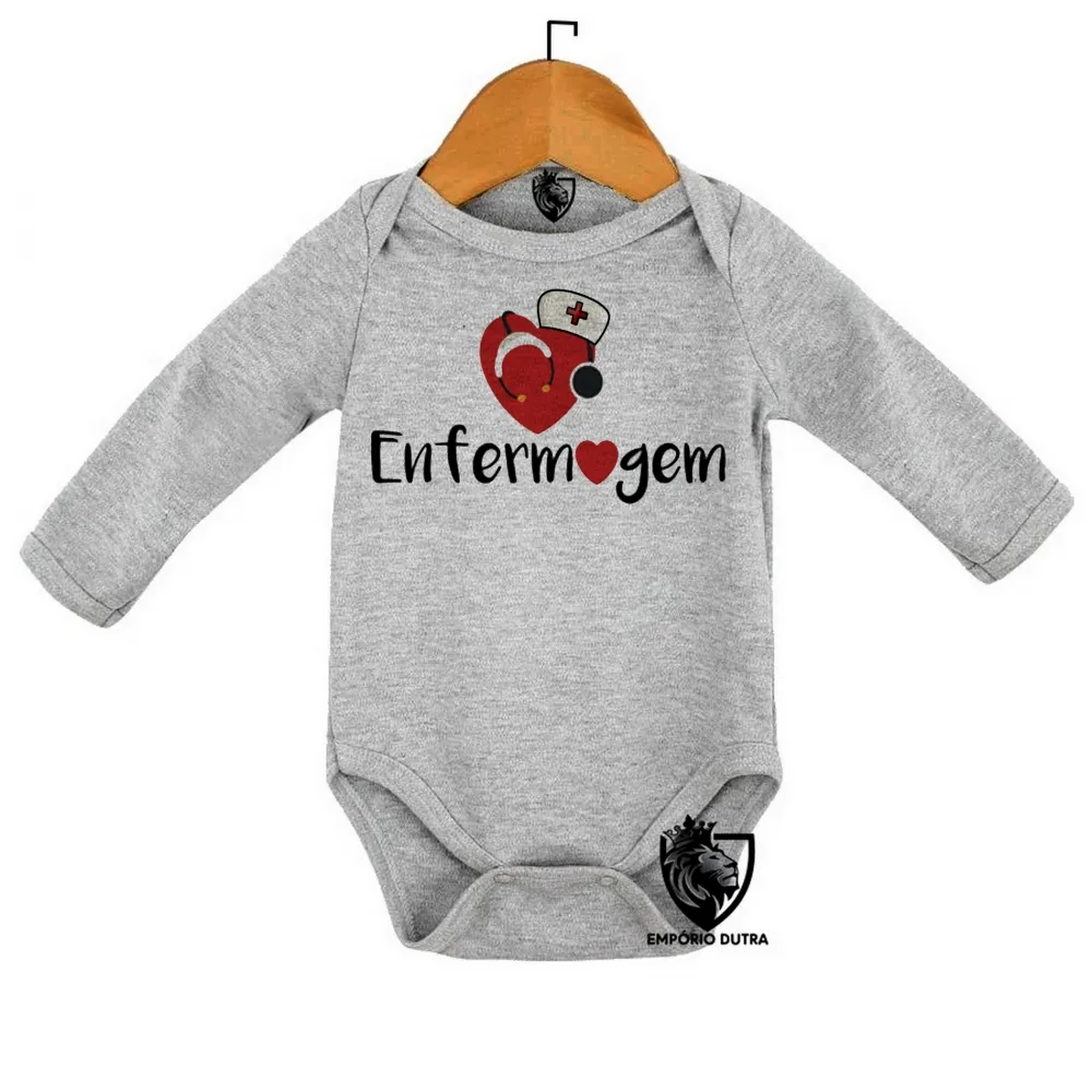 Body Bebê Infantil Enfermagem enfermeira love esteto