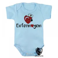 Body Bebê Infantil Enfermagem enfermeira love esteto - Foto 3