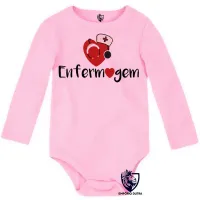 Body Bebê Infantil Enfermagem enfermeira love esteto - Foto 4