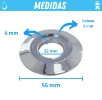 CANOPLA DE 1/2 CROMADA - Foto 3