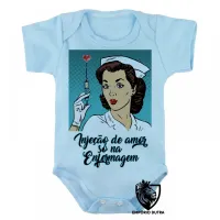 Body Bebê Infantil Enfermagem injeção de amor - Foto 2
