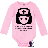 Body Bebê Infantil Enfermagem nossa vida - Foto 4