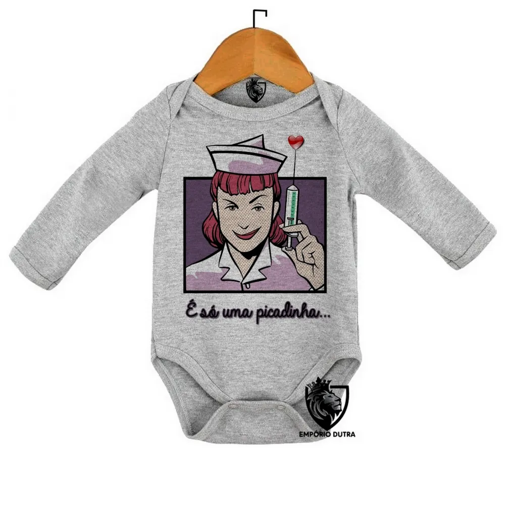 Body Bebê Infantil Enfermagem picadinha Imagem