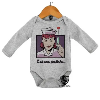 Body Bebê Infantil Enfermagem picadinha