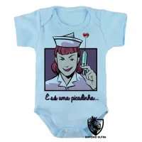 Body Bebê Infantil Enfermagem picadinha - Foto 3