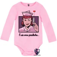 Body Bebê Infantil Enfermagem picadinha - Foto 4
