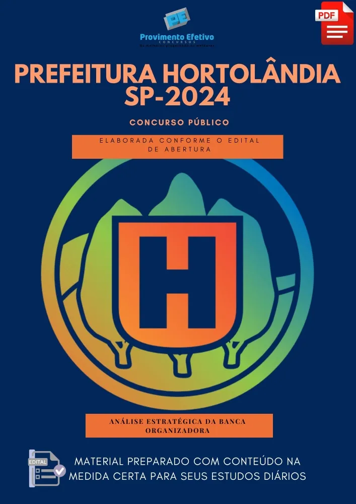  Apostila Pref.  Hortolândia 2024