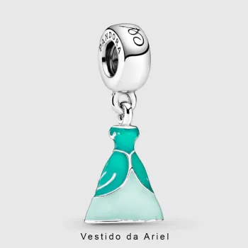 Berloque Pendente Vestido das Princesas Disney – em Prata925 - Foto 2