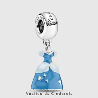 Berloque Pendente Vestido das Princesas Disney – em Prata925 - Foto 10