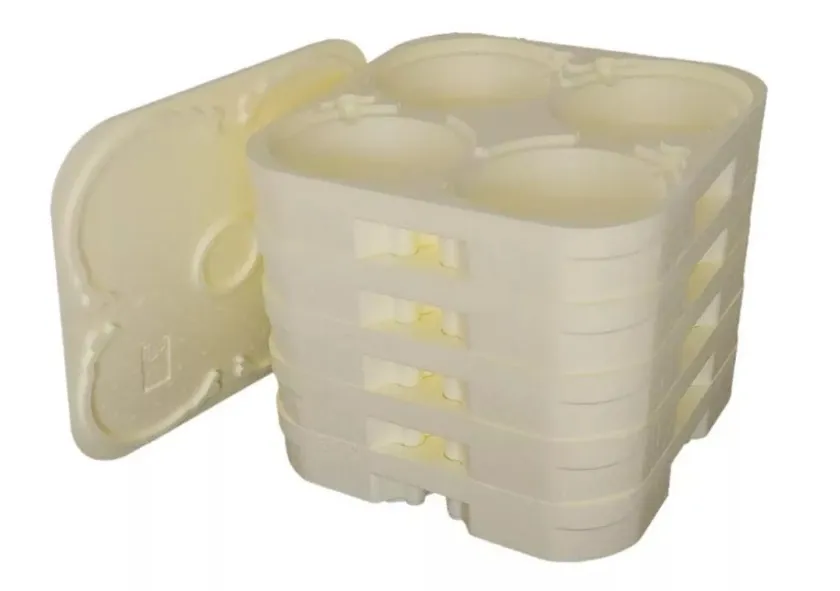 Kit Porta Marmitex Nº 9 - 5 Bases + 1 Tampa 