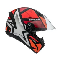 Capacete Peels Spike 2 1ST Preto Fosco Vermelho - Foto 2