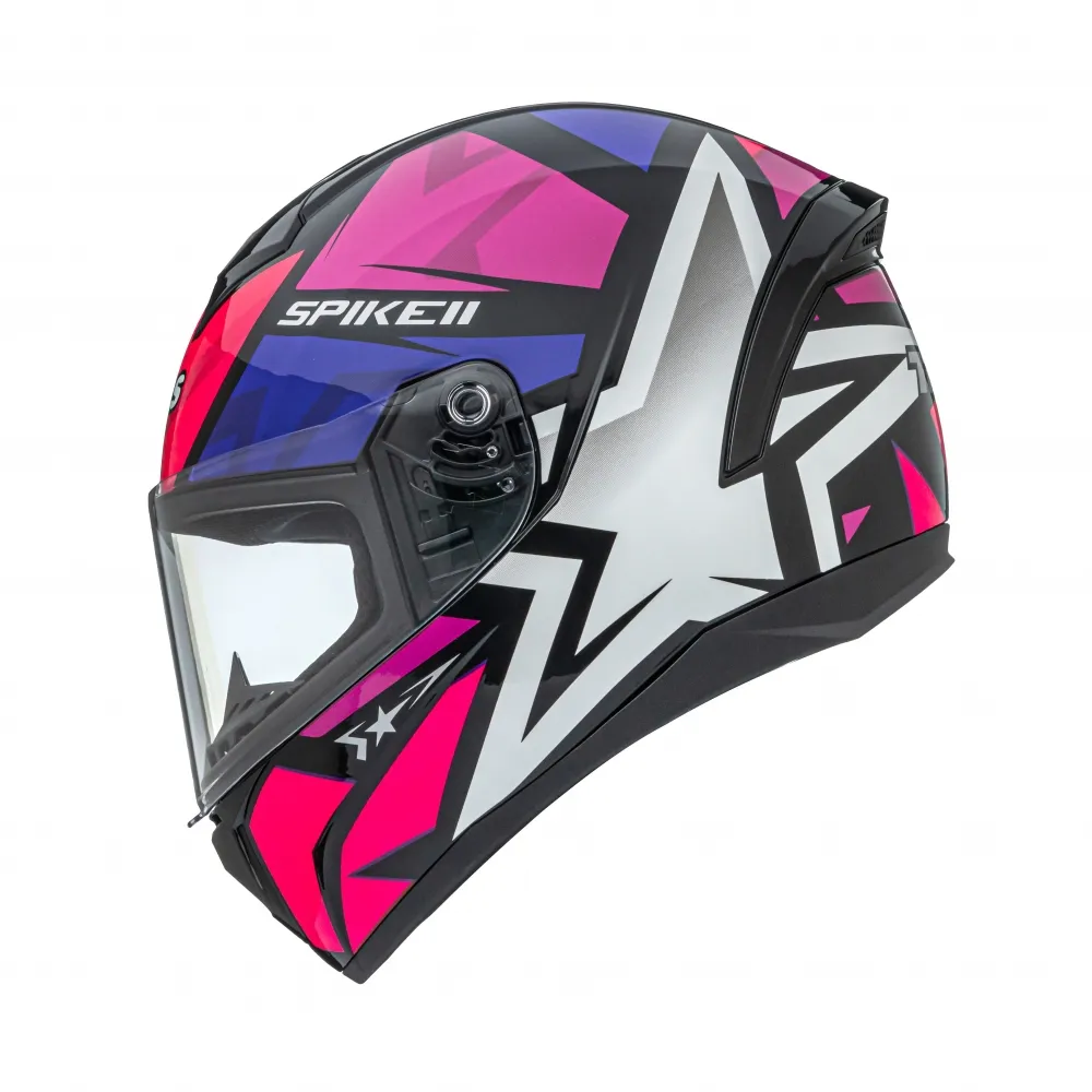 Capacete Peels Spike 2 1ST Preto Pink Imagem