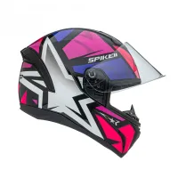 Capacete Peels Spike 2 1ST Preto Pink - Foto 3