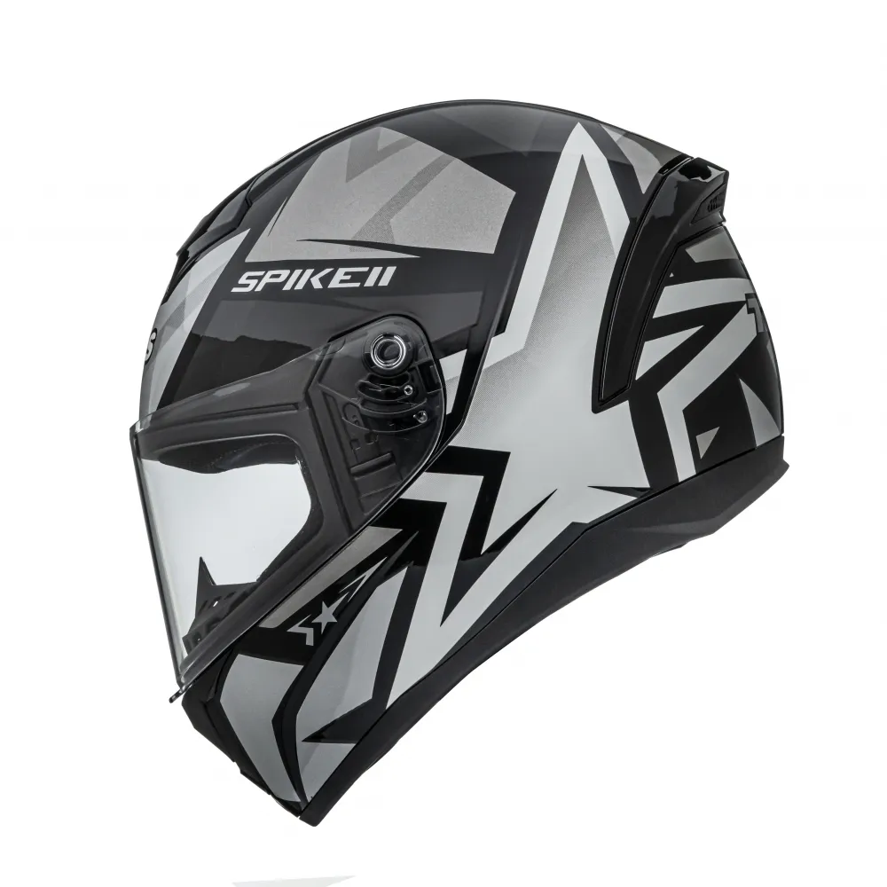 Capacete Peels Spike 2 1ST Preto Prata