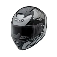 Capacete Peels Spike 2 1ST Preto Prata - Foto 2