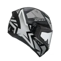 Capacete Peels Spike 2 1ST Preto Prata - Foto 4