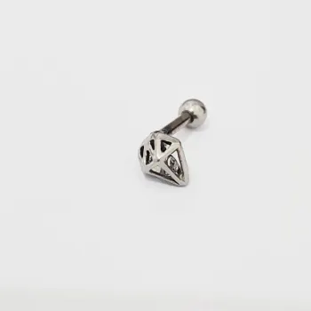 Micro Bell Aço Banho de Diamante DIAMANTE - TLIN BNH06