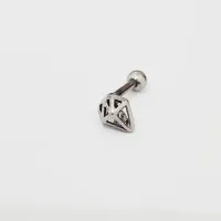 Micro Bell Aço Banho de Diamante DIAMANTE - TLIN BNH06