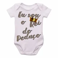Body Bebê Infantil Eu sou o Rei do pedaço - Foto 3