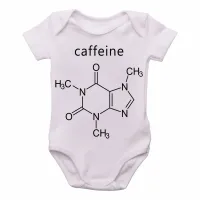 Body Bebê Infantil fórmula cafeína café molecula - Foto 2