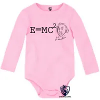 Body Bebê Infantil Fórmula Albert Einstein - Foto 4
