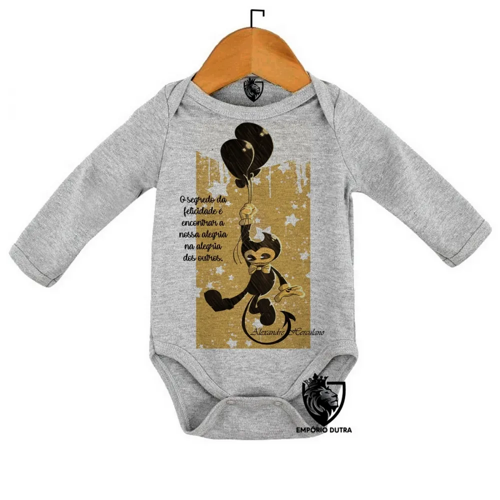 Body Bebê Infantil frase Alexandre Herculano