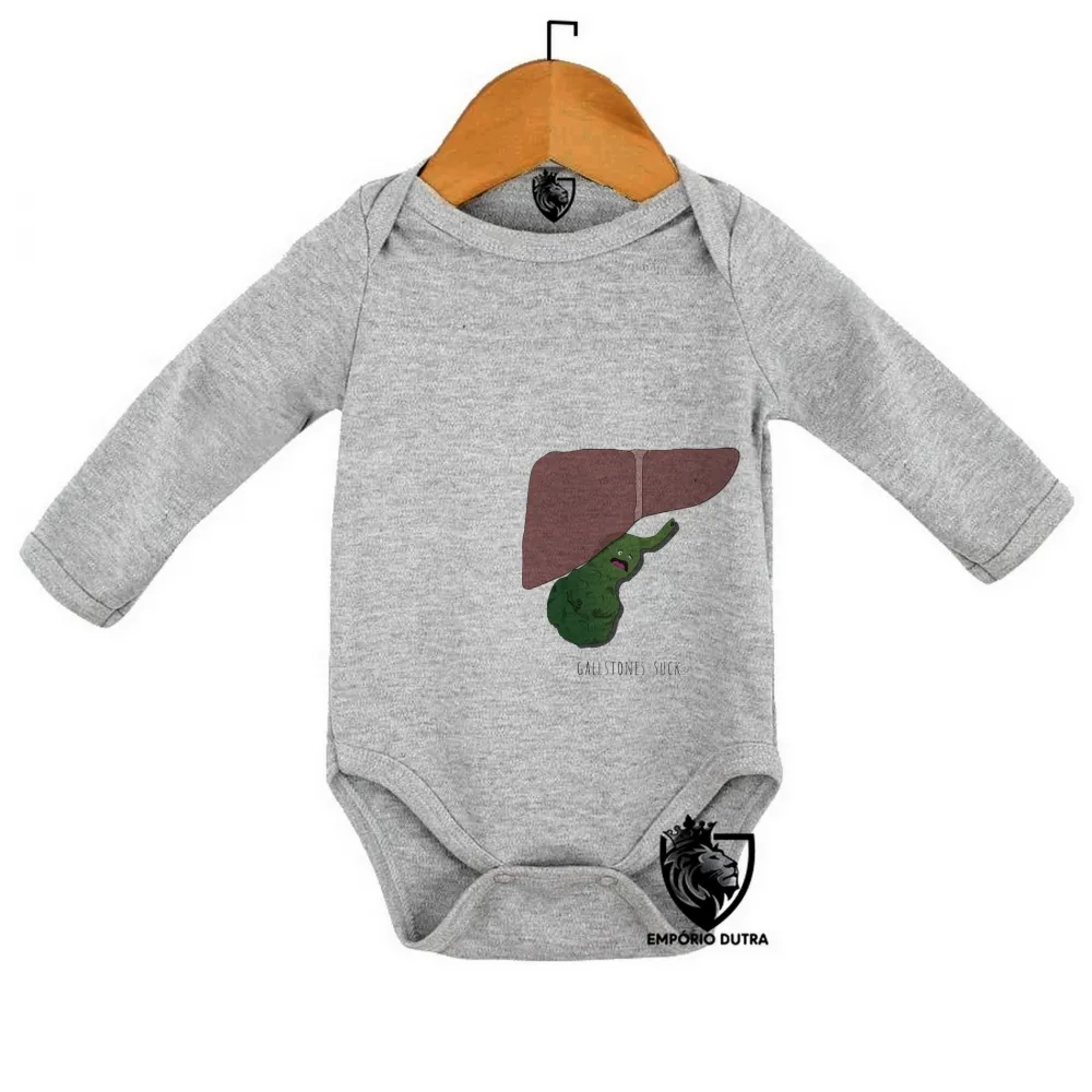 Body Bebê Infantil Gallstones suck figado orgão Imagem