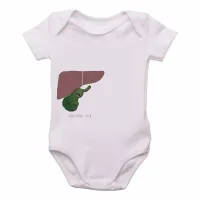 Body Bebê Infantil Gallstones suck figado orgão - Foto 2