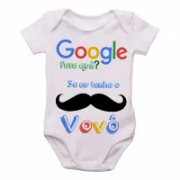 Body Bebê Infantil Google para que vovô Avô - Foto 3