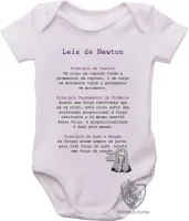 Body Bebê Infantil Leis de Newton - Foto 2