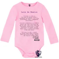 Body Bebê Infantil Leis de Newton - Foto 4