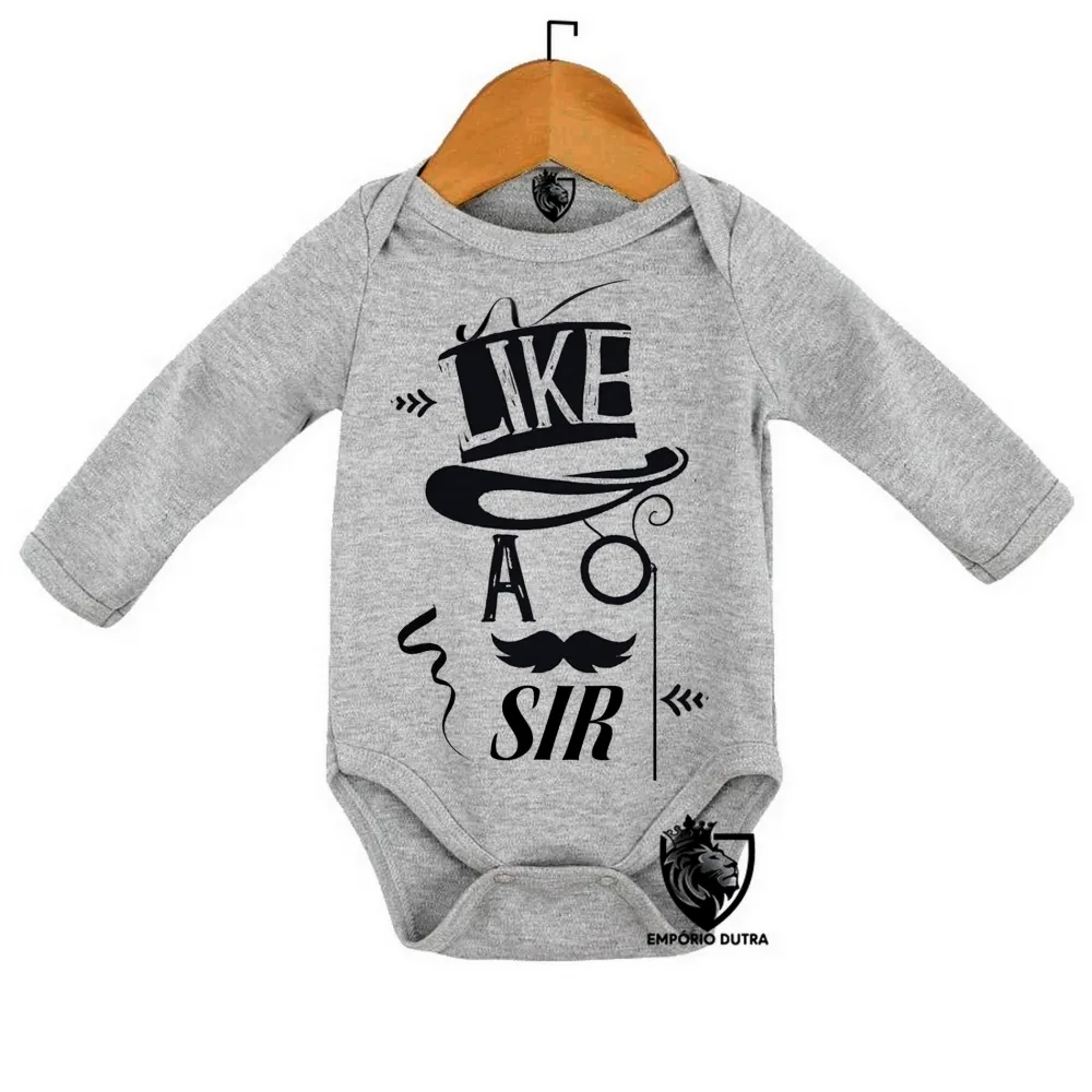 Body Bebê Infantil Like sir sim senhor ingles Imagem