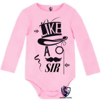 Body Bebê Infantil Like sir sim senhor ingles - Foto 4
