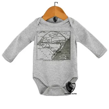 Body Bebê Infantil Linhas férreas Rio Grande do Sul antigo trem