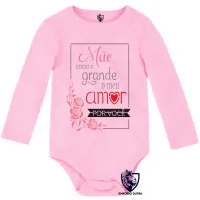 Body Bebê Infantil Mãe meu amor grande dia das mães - Foto 4