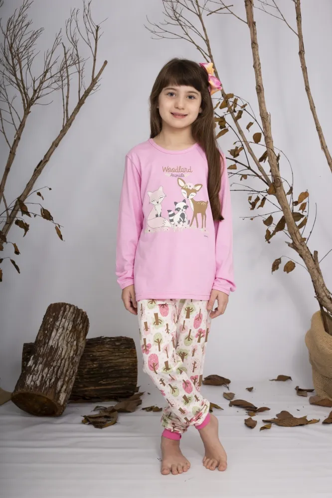 Pijama Bambi - Brilha no Escuro - Rosa - Meia Estação