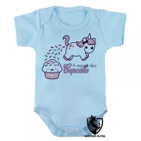 Body Bebê Infantil Magia dos Cupcake unicórnio - Foto 3