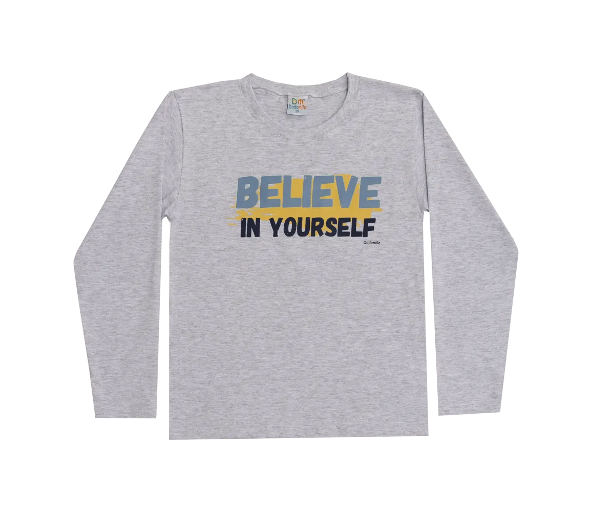 Pijama Believe - Brilha no Escuro - Cinza - Meia Estação