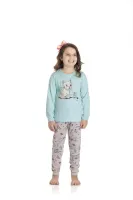 Pijama Cachorrinho - Brilha no Escuro - Azul - Meia Estação