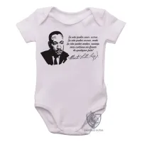 Body Bebê Infantil Martin Luther King frase - Foto 2