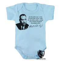 Body Bebê Infantil Martin Luther King frase - Foto 3