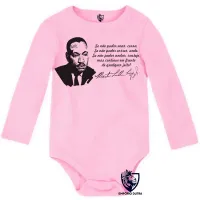 Body Bebê Infantil Martin Luther King frase - Foto 4