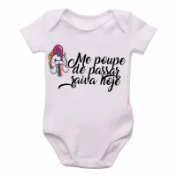 Body Bebê Infantil Me poupe raiva hoje unicórnio bipolar - Foto 2