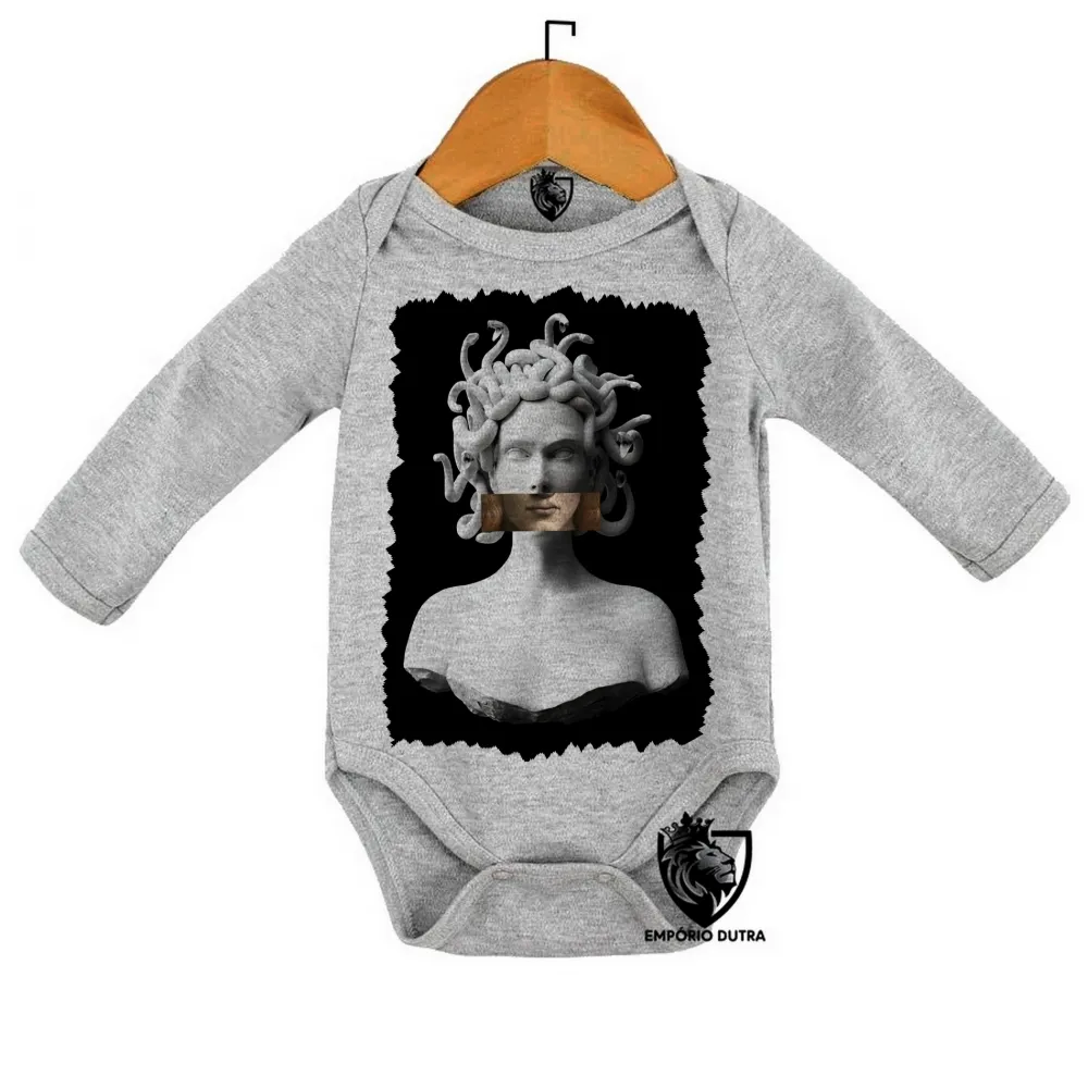 Body Bebê Infantil medusa mitologia grega cobra