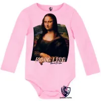 Body Bebê Infantil Mona Lisa Leonardo Da Vinci - Foto 3