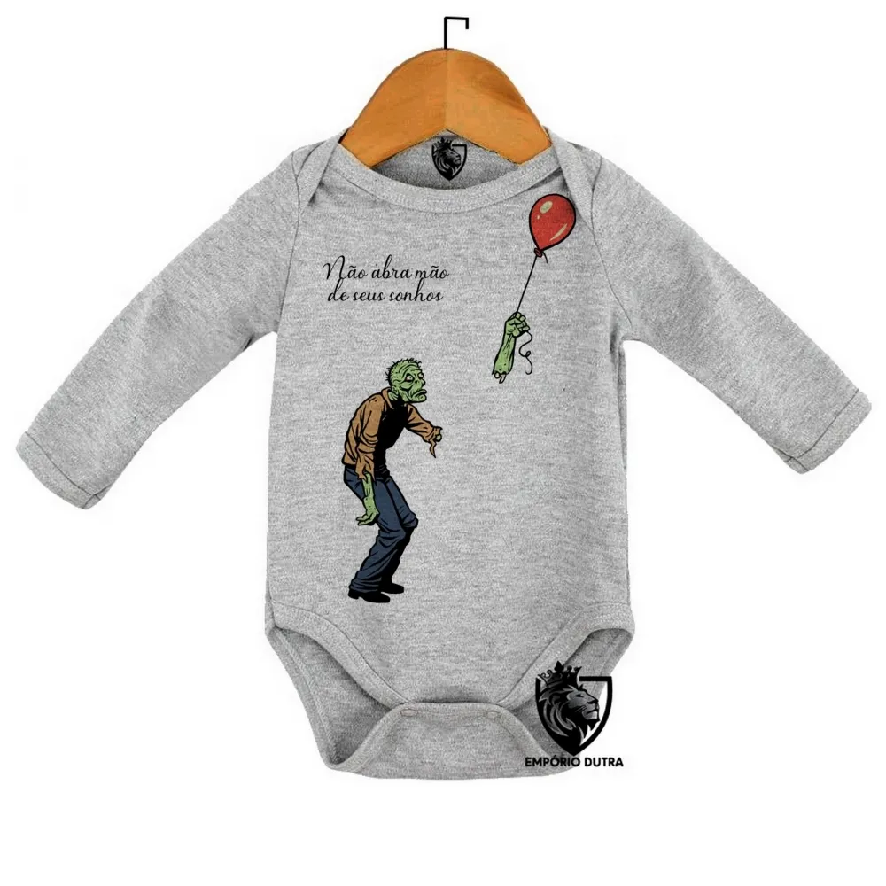 Body Bebê Infantil Não abra mão de seus sonhos Imagem