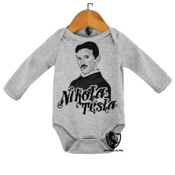 Body Bebê Infantil nikola tesla genio eletrica