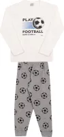 Pijama Futebol - Brilha no Escuro - Branco - Meia Estação